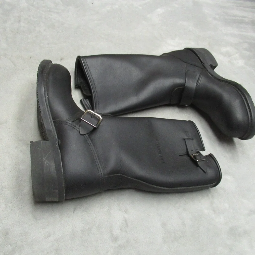 Carolina Men‎ 5.5R Black Leather Steel Toe Engineer Goodyear R21131 USA RARE NEW